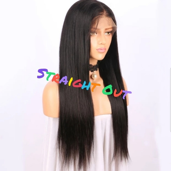 Straight Virgin Unprocess Lace Front Wig 22\